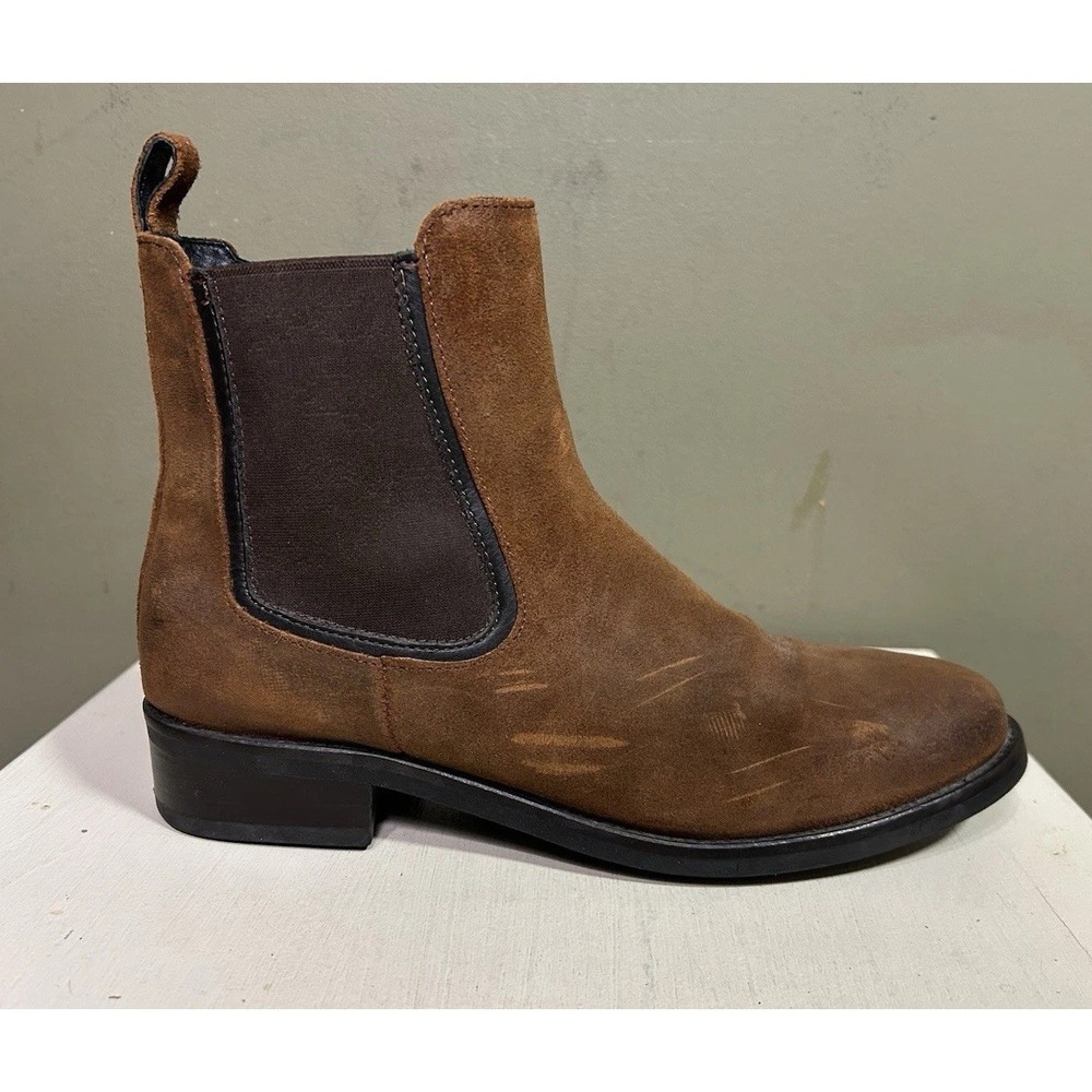 Thursday Boot Co Cavalier Chelsea Boots Men's Sz 9.5 Brown Suede Slip On